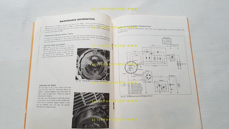 Suzuki GT 500 A TECHNICAL BULLETIN 1975 manuale officina originale