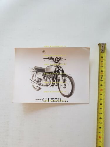 Suzuki GT 550 1972-73 foto cartella stampa originale PRESS PHOTO …