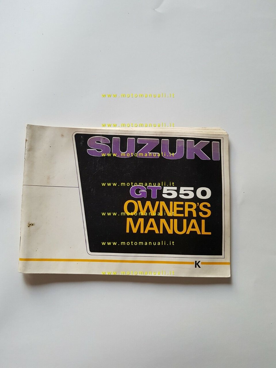 SUZUKI GT 550 1973 manuale uso originale English owner's manual