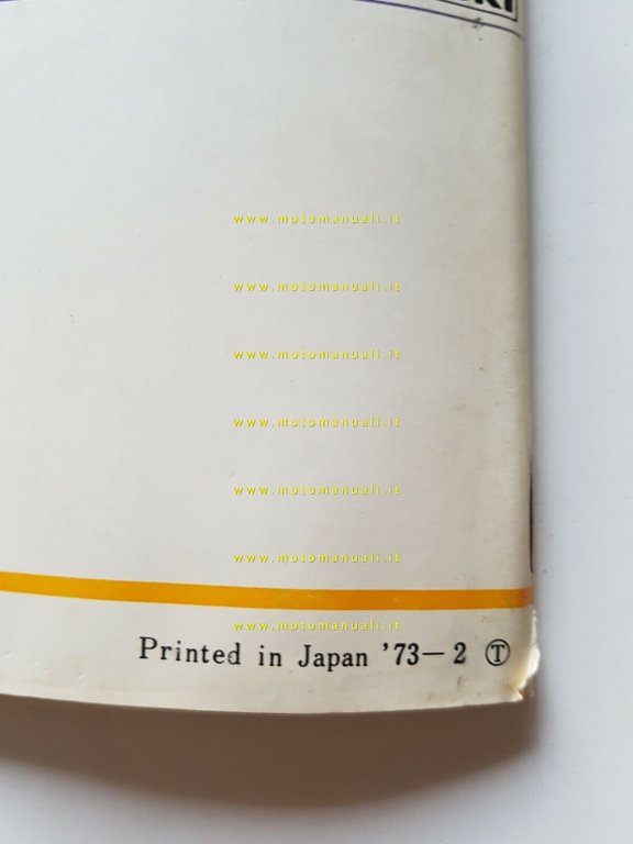 SUZUKI GT 550 1973 manuale uso originale English owner's manual