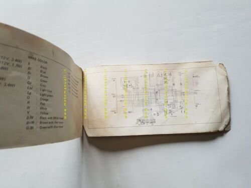 SUZUKI GT 550 1974 manuale uso manutenzione libretto INGLESE originale