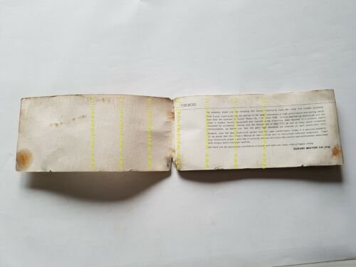SUZUKI GT 550 1974 manuale uso manutenzione libretto INGLESE originale