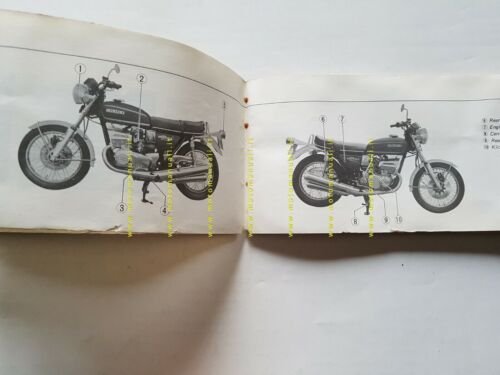 SUZUKI GT 550 1974 manuale uso manutenzione libretto INGLESE originale