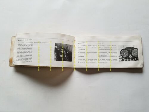 SUZUKI GT 550 1974 manuale uso manutenzione libretto INGLESE originale