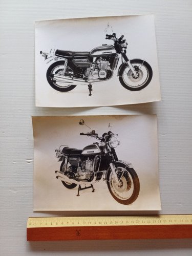 Suzuki GT 750 1972 lotto 2 foto cartella stampa originali …
