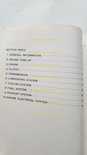 Suzuki GT 750 1972 manuale officina MOTORE INGLESE originale Workshop …