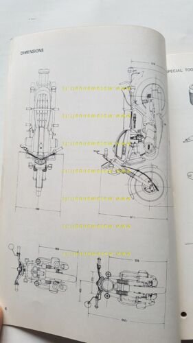 Suzuki GT 750 1972 manuale officina MOTORE INGLESE originale Workshop …