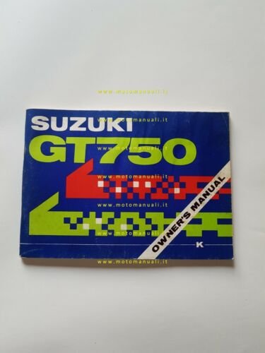 SUZUKI GT 750 1972 manuale uso originale English owner's manual