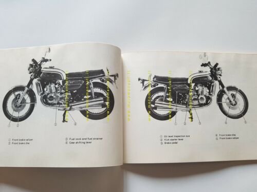 SUZUKI GT 750 1972 manuale uso originale English owner's manual