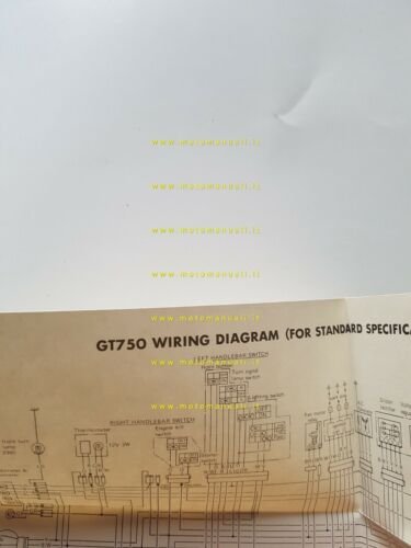 SUZUKI GT 750 1972 manuale uso originale English owner's manual