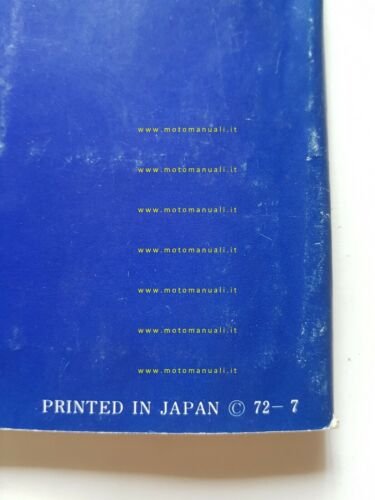 SUZUKI GT 750 1972 manuale uso originale English owner's manual