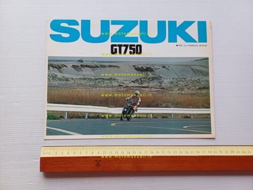 Suzuki GT 750 1975 depliant italiano originale