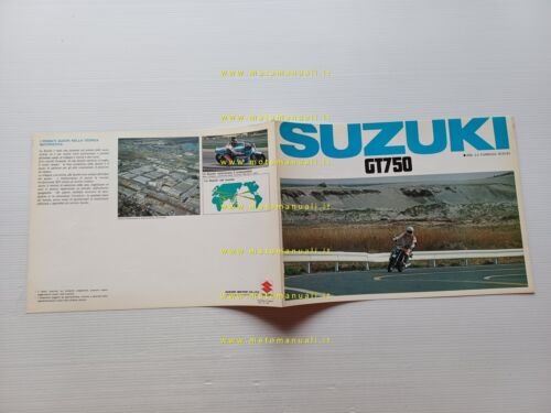 Suzuki GT 750 1975 depliant italiano originale