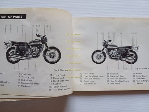 SUZUKI GT 750 J 1971 manuale uso manutenzione INGLESE originale …