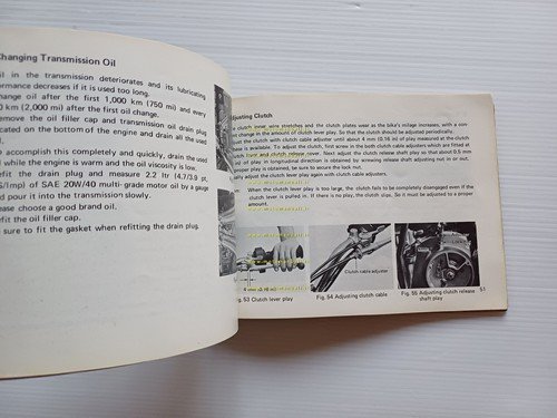 SUZUKI GT 750 J 1971 manuale uso manutenzione INGLESE originale …