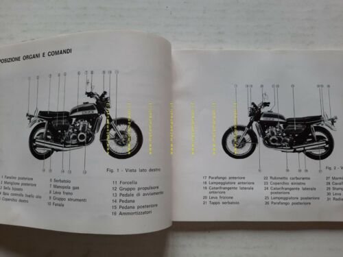 SUZUKI GT 750 J 1971 manuale uso manutenzione ITALIANO originale …