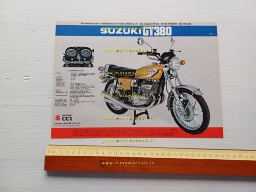 Suzuki GT 750 S Vallelunga - GT 380 1973 depliant …