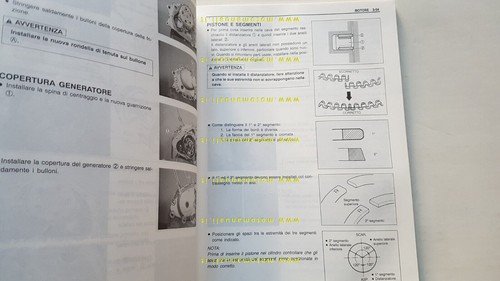 Suzuki GZ 125 MARAUDER 1998 manuale officina ITALIANO originale