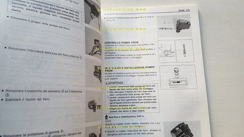 Suzuki GZ 125 MARAUDER 1998 manuale officina ITALIANO originale