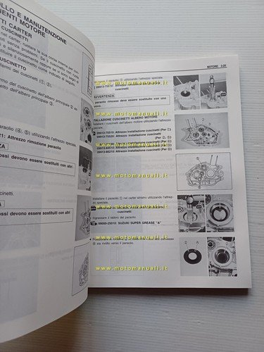 Suzuki GZ 250 1999 manuale officina ITALIANO originale