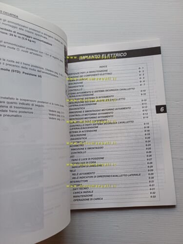 Suzuki GZ 250 1999 manuale officina ITALIANO originale