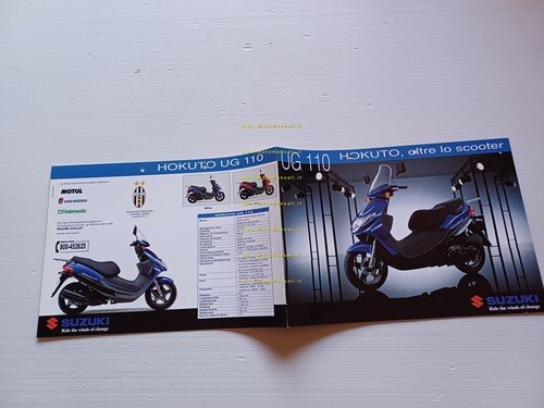 Suzuki Hokuto UG 110 2000 scooter depliant originale ITALIANO