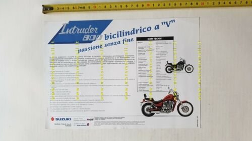 SUZUKI Intruder 800 1993 depliant italiano moto originale brochure