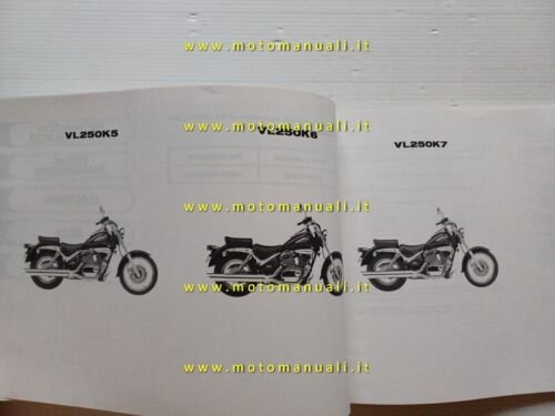 Suzuki Intruder VL 250 2006 catalogo ricambi ORIGINALE spare parts …