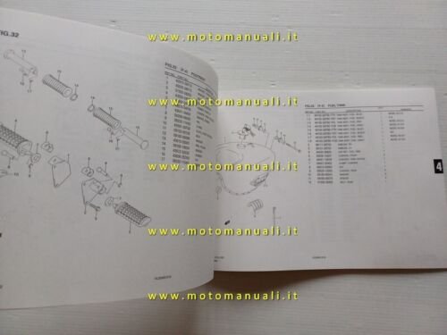 Suzuki Intruder VL 250 2006 catalogo ricambi ORIGINALE spare parts …