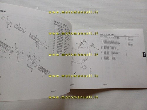 Suzuki Intruder VL 250 2006 catalogo ricambi ORIGINALE spare parts …