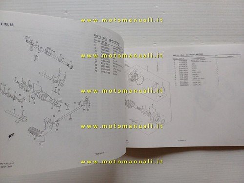 Suzuki Intruder VL 250 2006 catalogo ricambi ORIGINALE spare parts …