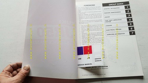 Suzuki JR 50 2000 manuale officina INGLESE minicross originale Workshop …