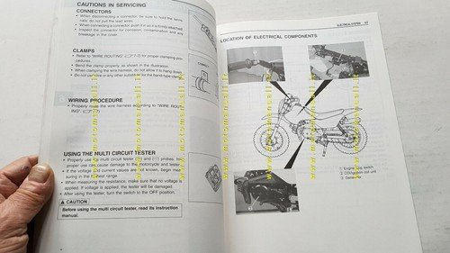 Suzuki JR 50 2000 manuale officina INGLESE minicross originale Workshop …