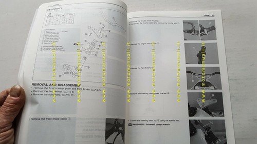 Suzuki JR 50 2000 manuale officina INGLESE minicross originale Workshop …