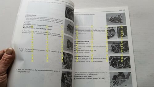 Suzuki JR 50 2000 manuale officina INGLESE minicross originale Workshop …