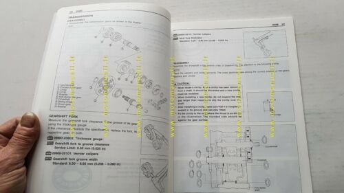 Suzuki JR 50 2000 manuale officina INGLESE minicross originale Workshop …