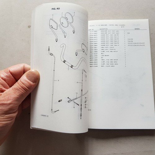 Suzuki LS 650 FG-PG 1986 catalogo ricambi originale spare parts …