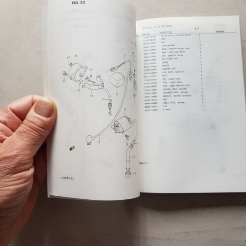 Suzuki LS 650 FG-PG 1986 catalogo ricambi originale spare parts …