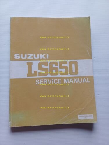 Suzuki LS 650 modelli 1986-94 manuale officina INGLESE originale SERVICE …