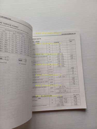 Suzuki LS 650 modelli 1986-94 manuale officina INGLESE originale SERVICE …