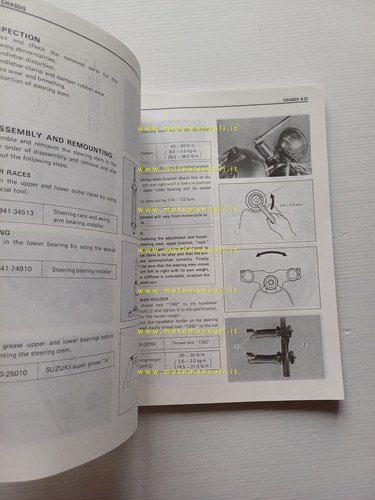 Suzuki LS 650 modelli 1986-94 manuale officina INGLESE originale SERVICE …