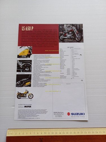 Suzuki LS 650 P 1995-96 depliant italiano originale