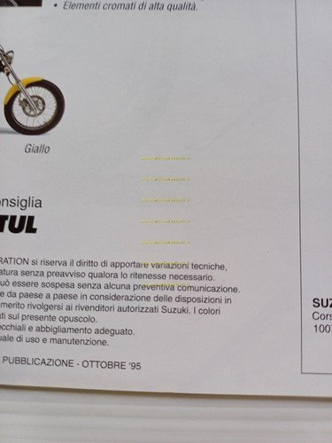 Suzuki LS 650 P 1995-96 depliant italiano originale