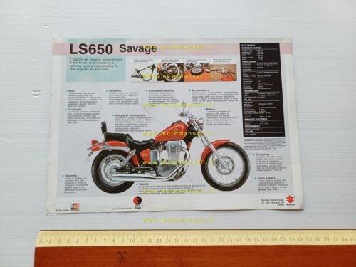 Suzuki LS 650 Savage 1994 depliant ITALIANO originale