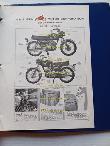 SUZUKI manuale officina allestimento K10P-B100-M31-S32-T20-T10-K15P-T200 1967