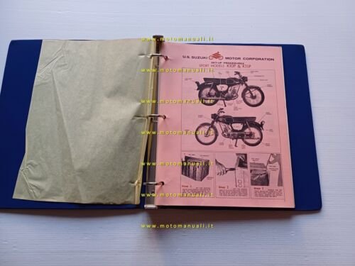 SUZUKI manuale officina allestimento K10P-B100-M31-S32-T20-T10-K15P-T200 1967