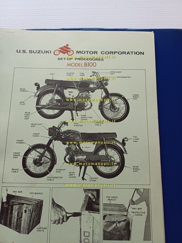 SUZUKI manuale officina allestimento K10P-B100-M31-S32-T20-T10-K15P-T200 1967