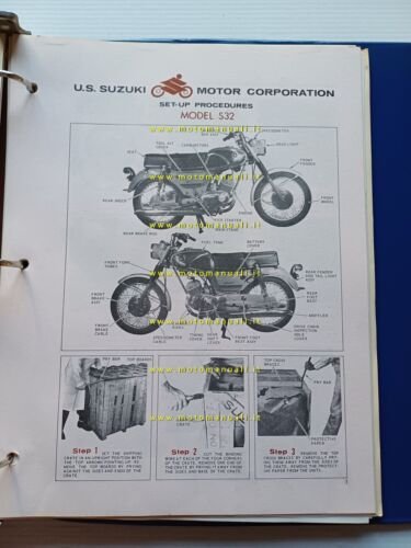 SUZUKI manuale officina allestimento K10P-B100-M31-S32-T20-T10-K15P-T200 1967