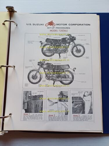 SUZUKI manuale officina allestimento K10P-B100-M31-S32-T20-T10-K15P-T200 1967