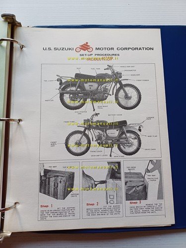 SUZUKI manuale officina allestimento K10P-B100-M31-S32-T20-T10-K15P-T200 1967